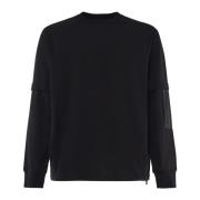 Zwarte katoenen sweatshirt met zakken op de armen C.p. Company , Black...