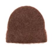 Chocolade Fuzzy Beanie Muts Séfr , Brown , Heren