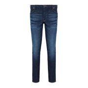 Slim Fit Denim Five-Pocket Jeans Emporio Armani , Blue , Heren