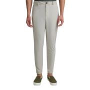 Slim Fit Chino Broek met Omslag RRD , White , Heren