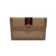 Pre-owned Canvas wallets Gucci Vintage , Beige , Dames