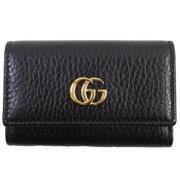 Pre-owned Leather key-holders Gucci Vintage , Black , Dames