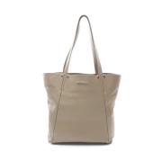 Pre-owned Leather shoulder-bags Bvlgari Vintage , Beige , Dames