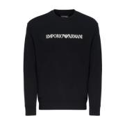 Zwarte Sweatshirt 8N1Mr6-F009 Emporio Armani , Black , Heren