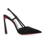 Zwarte Suède Hakken Pumps Christian Louboutin , Black , Dames