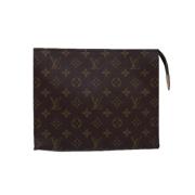 Pre-owned Canvas louis-vuitton-bags Louis Vuitton Vintage , Brown , Da...