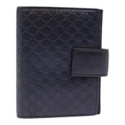 Pre-owned Leather home-office Gucci Vintage , Blue , Unisex