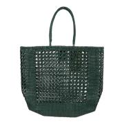 Stijlvolle Leren Tas Dragon Diffusion , Green , Dames