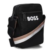 Veelzijdige Catch 3.0 NS Rits Schoudertas Hugo Boss , Black , Heren