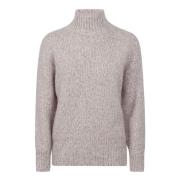 Luxe Wol Kasjmier Sweater Collectie Eleventy , Purple , Dames