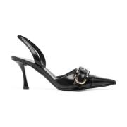 Zwarte Stiletto Hak Slingback Schoenen Givenchy , Black , Dames