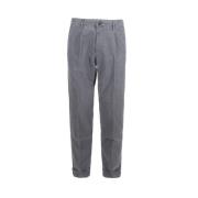 Grijze Katoenen Broek met Zakken Incotex , Gray , Heren