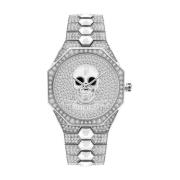 Elegante Stalen Quartz Horloge Police , Gray , Dames