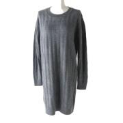 Pre-owned Canvas dresses Hermès Vintage , Gray , Dames