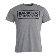 Essential Large Logo T-Shirt Anthracite Barbour , Gray , Heren