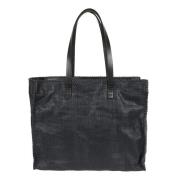 Blauwe Leren Shopper Tas Dragon Diffusion , Blue , Dames