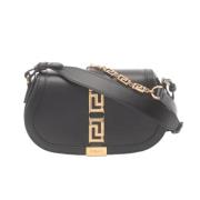 Pre-owned Leather shoulder-bags Versace Pre-owned , Black , Dames