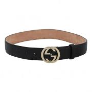 Pre-owned Leather belts Gucci Vintage , Black , Dames