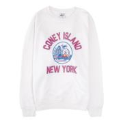 Vintage Coney Crew Sweatshirt Wild Donkey , White , Heren