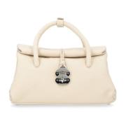 Witte Albast Centaur Stijl Handtas Zanellato , Beige , Dames