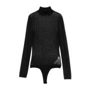 Zwarte Bodysuit voor Vrouwen Khaite , Black , Dames