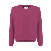 Merino Wol Heren Licht Sweater MC2 Saint Barth , Pink , Heren