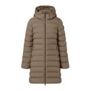 Stijlvolle Jas in Mocca Kleur Ecoalf , Beige , Dames