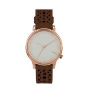 Roségouden Dameskwarts Horloge Komono , Pink , Dames