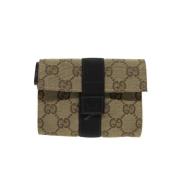 Pre-owned Canvas gucci-bags Gucci Vintage , Beige , Dames