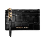 Zwarte rits kaarthouder Michael Kors , Black , Dames