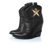 Pre-owned Leather boots Giuseppe Zanotti Pre-owned , Black , Dames