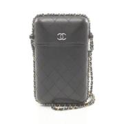 Pre-owned Leather chanel-bags Chanel Vintage , Black , Dames