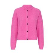 Pink Melange Alphagz Cardigan Gestuz , Pink , Dames