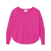 Neon Rose Cashmere Sweater Kujten , Pink , Dames