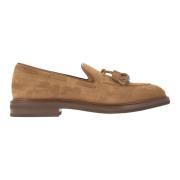 Suede Moccasins met Kwastjes Brunello Cucinelli , Brown , Heren