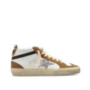 Klassieke Mid Star Sneakers Bruin Glitter Golden Goose , Multicolor , ...