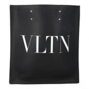 Pre-owned Leather totes Valentino Vintage , Black , Dames