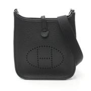 Pre-owned Leather shoulder-bags Hermès Vintage , Black , Dames