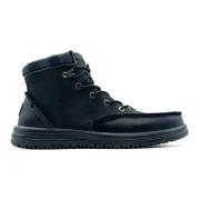 Zwarte platte schoenen Bradley laars Hey Dude , Black , Heren