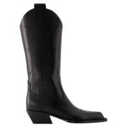 Leather boots Off White , Black , Dames