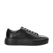 Leren Lage Top Geborduurde Sneakers Copenhagen Studios , Black , Dames