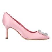 Fabric heels Manolo Blahnik , Pink , Dames