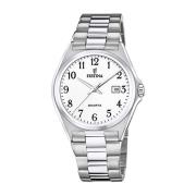 Zilver Stalen Quartz Horloge 5Atm Festina , Gray , Heren