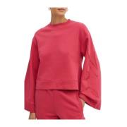 Rhinestone Sweatshirt 08k245w1800 Persian Karl Lagerfeld , Red , Dames