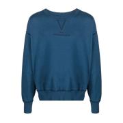 Blauwe Katoenen Sweatshirt Sweaters Hoodies Maison Margiela , Blue , H...