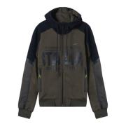 Hoodie met 100% samenstelling Aeronautica Militare , Green , Heren