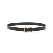 Casual Zwart Leren Riem Jil Sander , Black , Dames