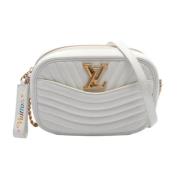 Pre-owned Leather shoulder-bags Louis Vuitton Vintage , White , Dames