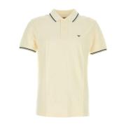 Stretch Katoenen Poloshirt in Room Emporio Armani , Yellow , Heren