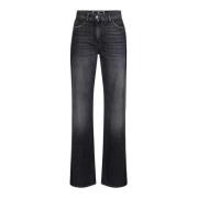 Katoenen Jeans met Stijl Pj76I46E2-102 Elisabetta Franchi , Black , Da...